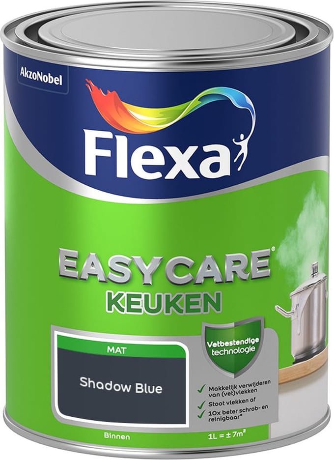 Flexa - Easycare Keuken - Shadow Blue - Mengverf - 1 L