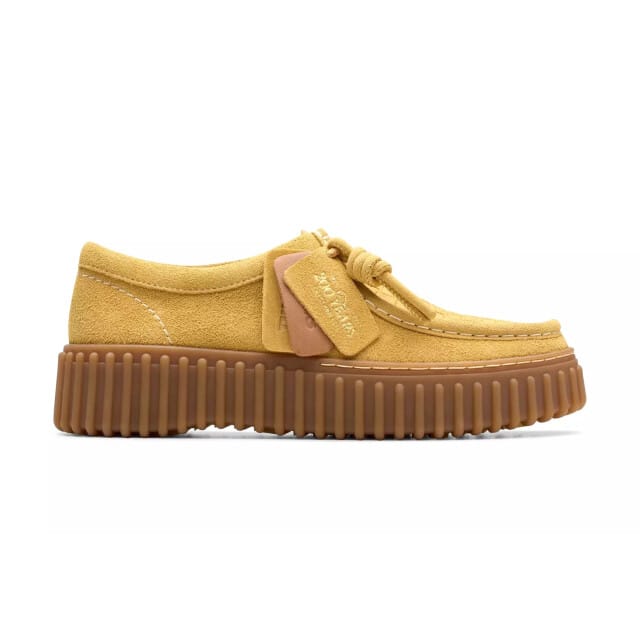 Clarks Torhill Bee - dames veterschoen - Geel - maat 40 (EU) 6.5 (UK)
