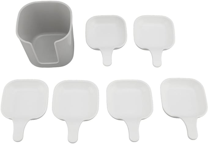 Dailygoods- Dipsaus Houder Draagbaar - Multifunctionele Schaal - Opbergdoos - Compact - Stijlvol - Voor Voedselliefhebbers - Dipset