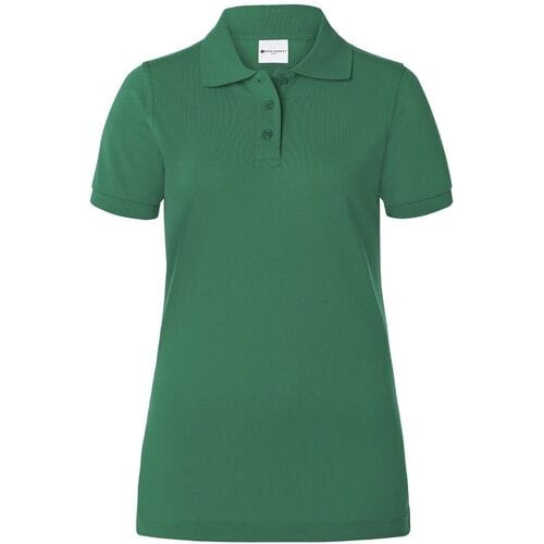 (6 stuks) KARLOWSKY Dames Werkkleding Poloshirt Basic - Bosgroen - maat: S