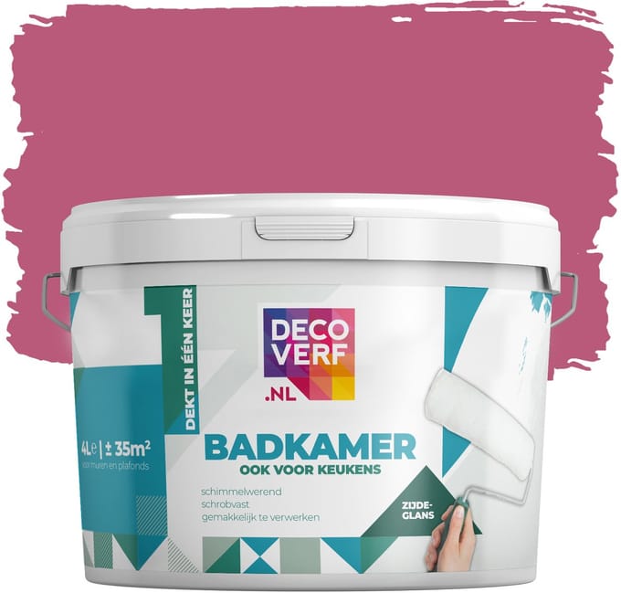 Decoverf badkamer verf cyclaam, 4L