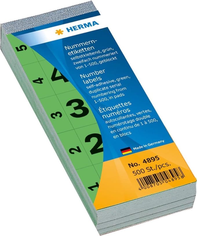 HERMA decoration adhesive - 2.8 x 5.6 cm - 100 sheets - Groen - Papier