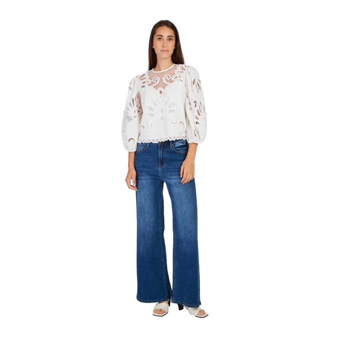 Damesblouse met kant Derhy Bali