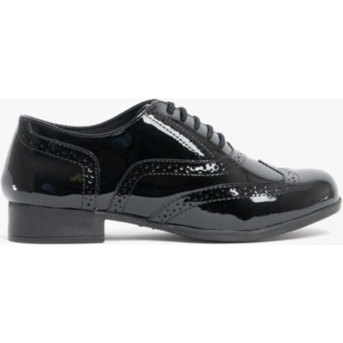 KADA Meisjes School schoenen Zwart Lak