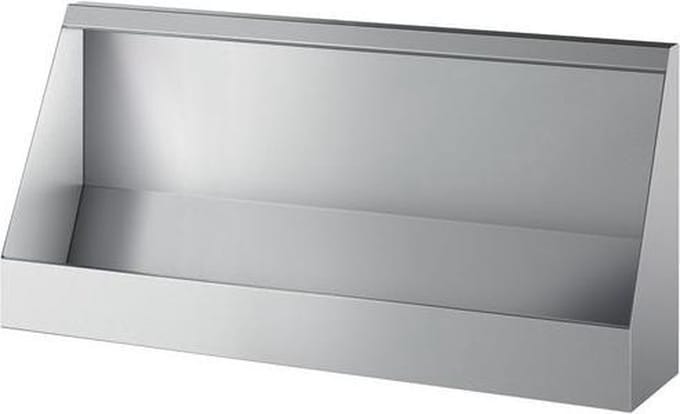 Urinoirgoot wandmodel L.1200 boventoevoer RVS 304 sat