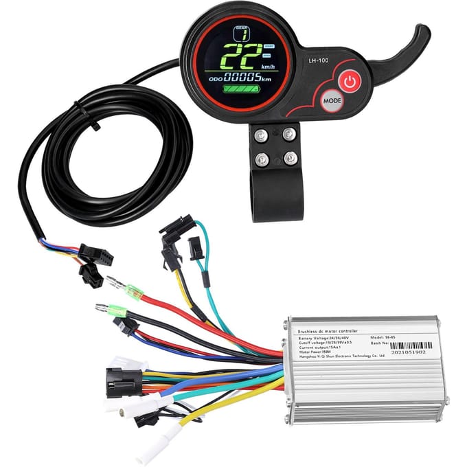 Motorborstelloze controller met waterdicht LCD-display Bedieningspaneel 24V-48V 350W borstelloos veelkleurig