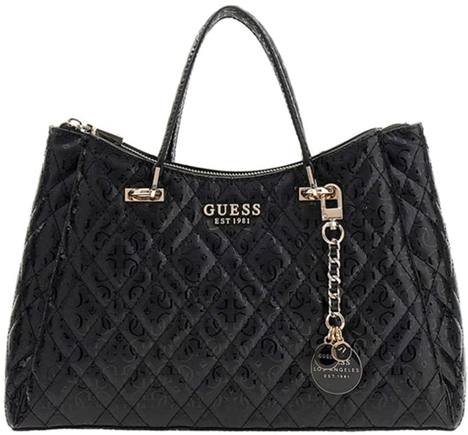 Guess Isemay Medium Handtas Dames - Imitatieleer - Zwart