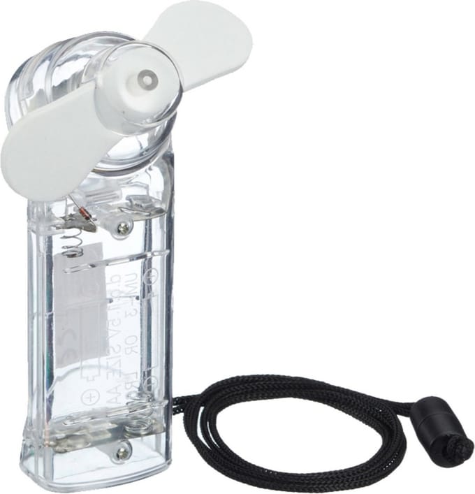 Cepewa Ventilator voor in je hand - Verkoeling in zomer - 10 cm - Wit - Klein zak formaat model