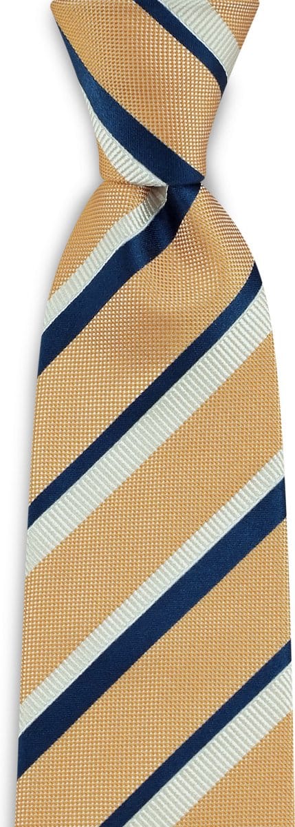 We Love Ties - Stropdassen - Stropdas College Dropout - geel / blauw / wit