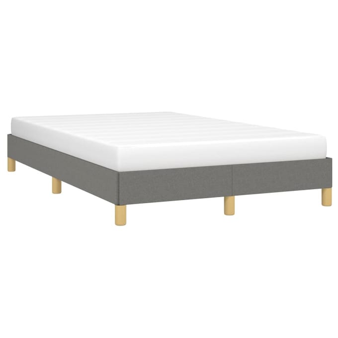 vidaXL - Bedframe - zonder - matras - 120x200 - cm - stof - donkergrijs
