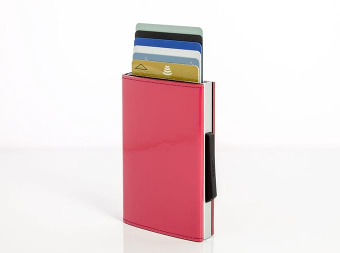 Ogon Cascade Wallet Leather Raspberry