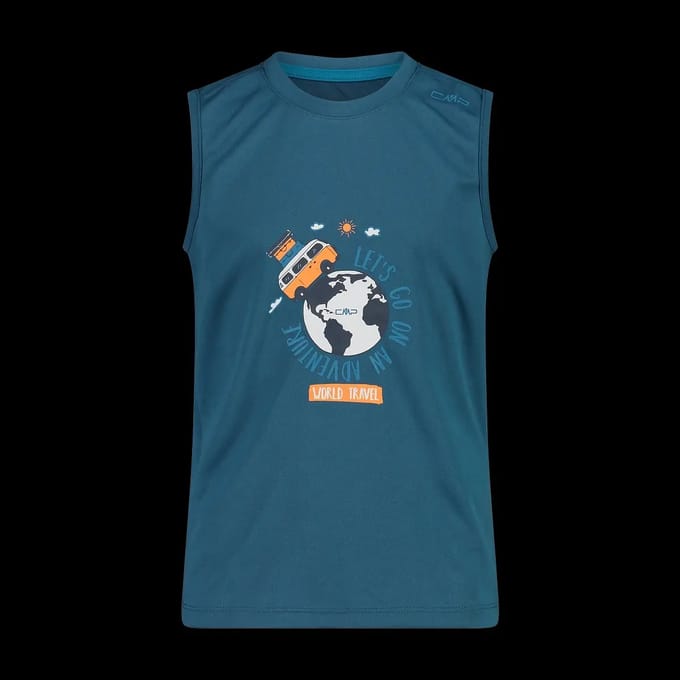 T-shirt met maxi-logo voor kinderen CMP