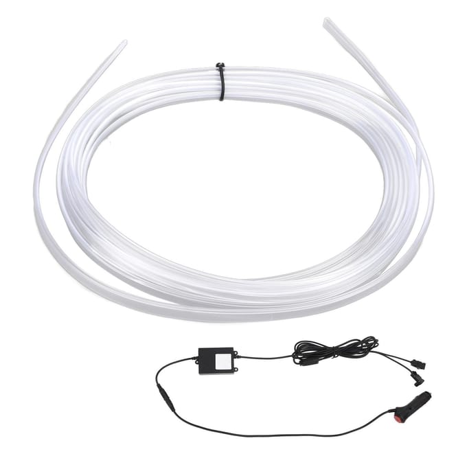 Bandes Lumineuses LED Intérieures de Voiture Contrôle par Application Guirlandes Lumineuses Bandes Remplacement pour Tesla Model 3 Model Y white