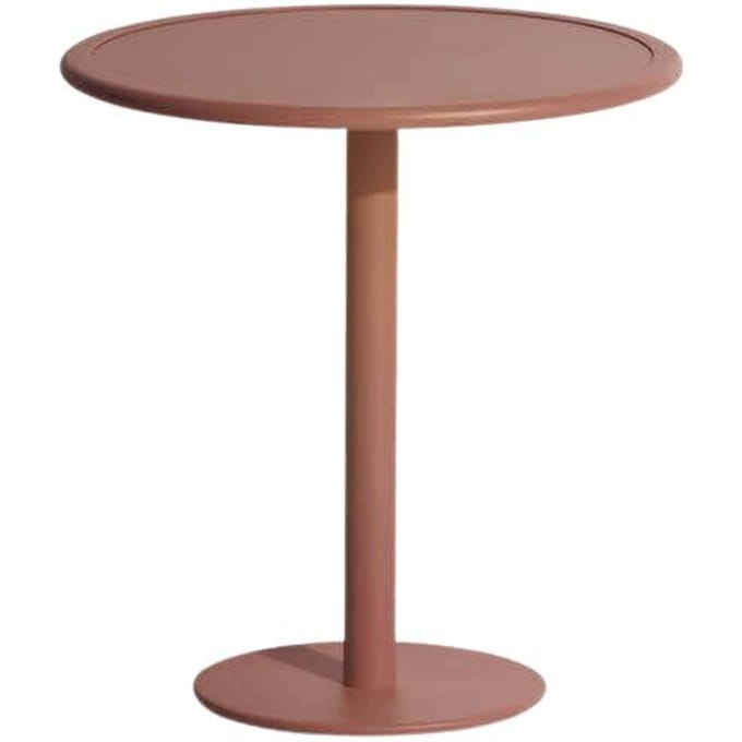 Petite Friture Week-End Bistrotafel rond - terracotta