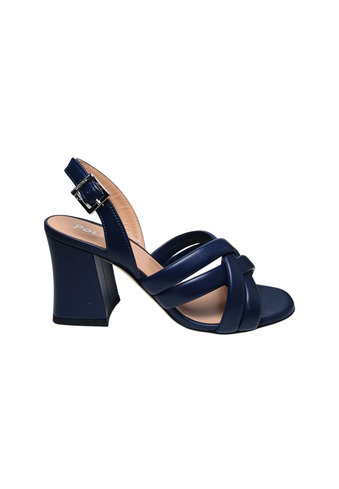 sa16017C9enap750 Pollini Blauw leer voor vrouwen