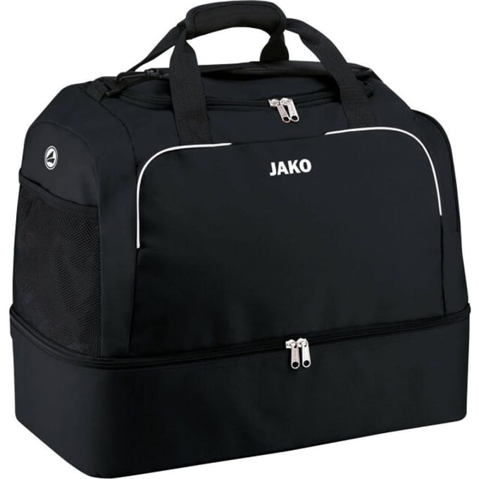 Jako Classico (Bambini) Sporttas Met Bodemvak - Zwart | Maat: BAMBINI