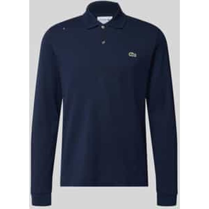 Lacoste Classic Fit polo lange mouw - navy blauw