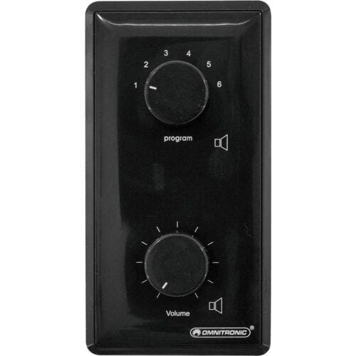 Omnitronic 80711088 Inbouw (in muur of meubel) PA-programmakiezer Zwart