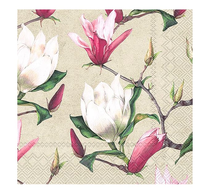 IHR Lunch servetten - Wake up in spring cream