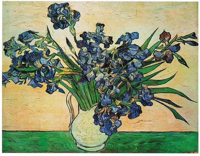 Kunstdruk Vincent Van Gogh - Iris Strauss, 1890 50x40cm
