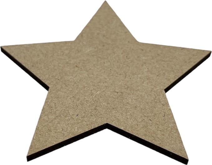 Laser gesneden sterren - 28 stuks - hoogte 8 cm - 3 mm mdf