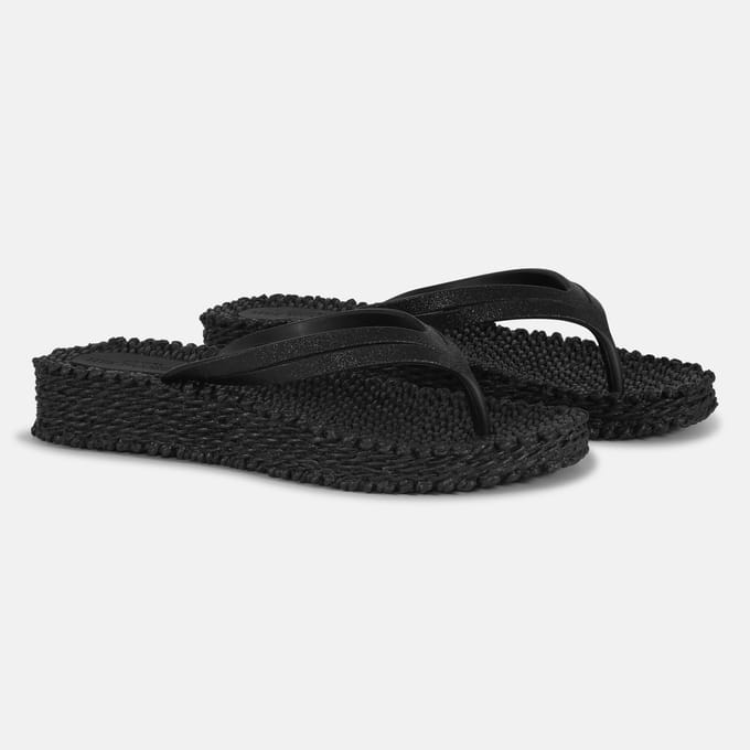 Gelaagde Sleehak Slippers Glitter Dames Ilse Jacobsen Hornbæk