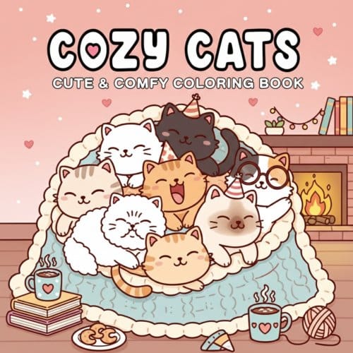 Cozy Cat Coloring Book - Andries B.V.