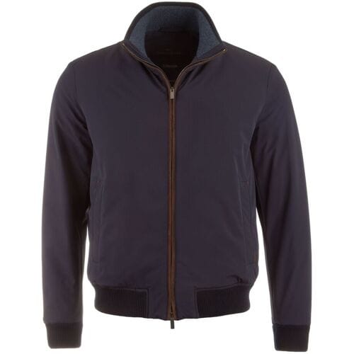 Paul & Shark Jack Typhoon Re-4X4 Stretch Bomber Suede Contrasts Navy / male
