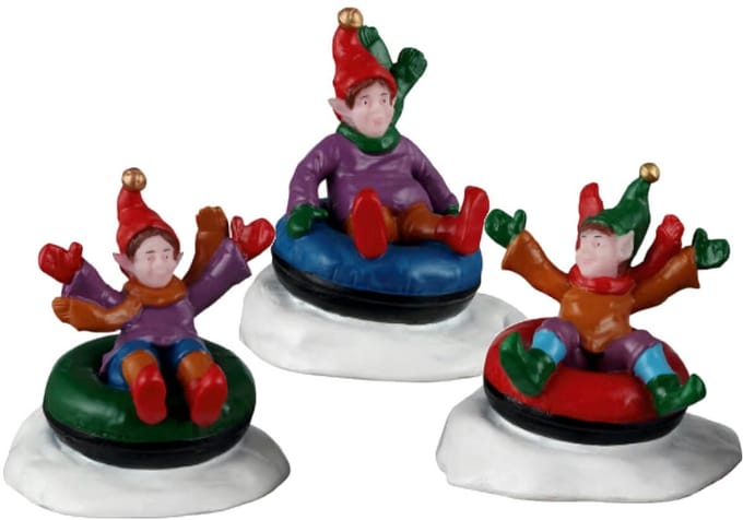 Lemax - Snow Tubers - Set van 3