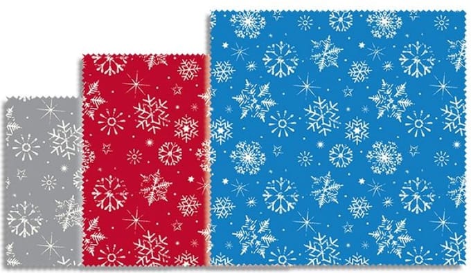 Bee's Wax - Winter Edition Bijenwasdoek Set van 3 Stuks - Bijenwas - Multicolor