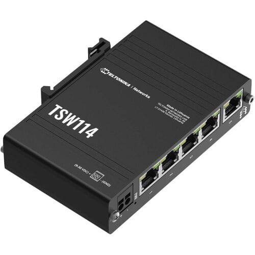 Teltonika TSW114 Gigabit DIN Rail Ethernet Switch