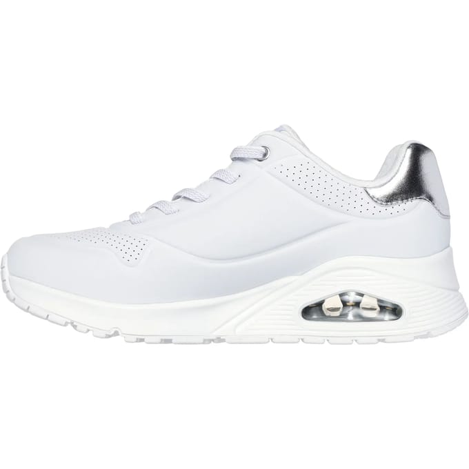 Skechers Uno - Shimmer Away Dames Sneakers - Wit