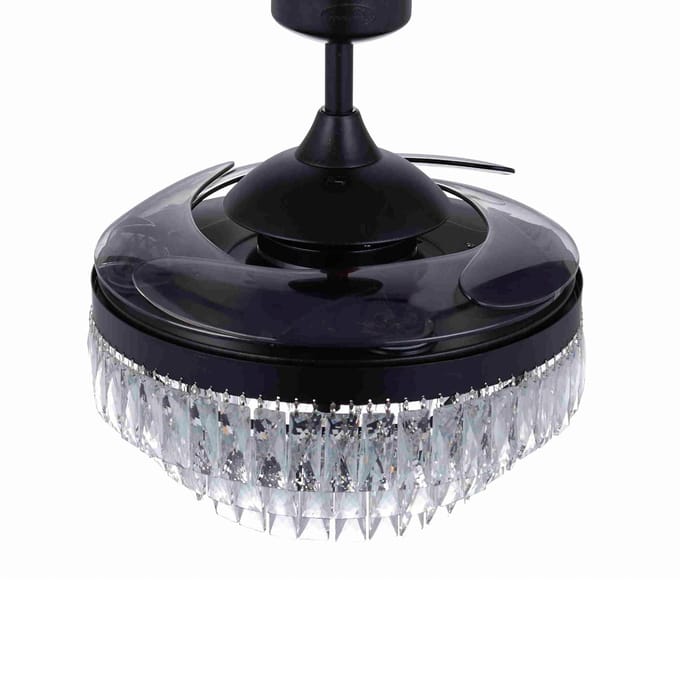 Beacon Lighting Plafondventilator met licht Fanaway Veil zwart geruisloos