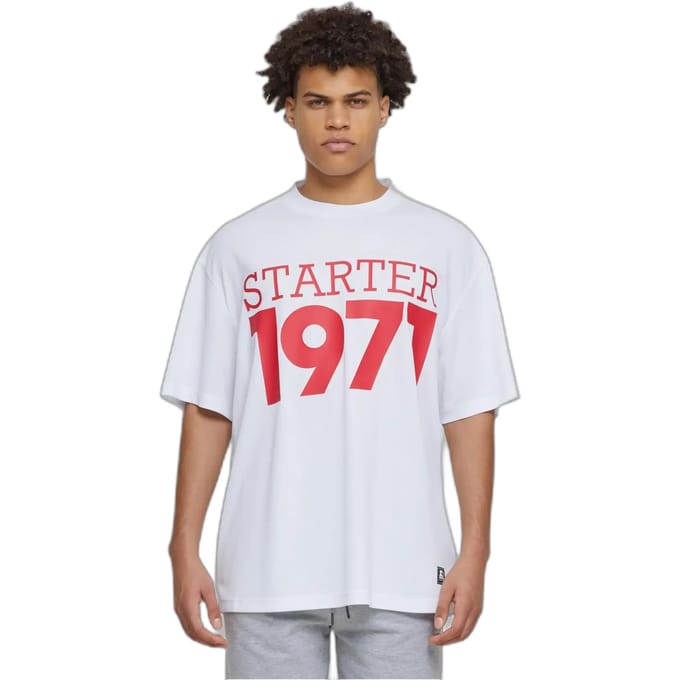 Starter Black Label - Train Day Mesh Jersey Heren T-shirt - M - Wit