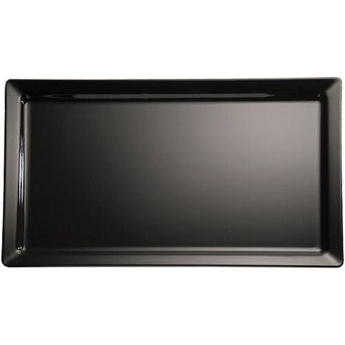 GGM Gastro (6 Stück) GN-Tablett 1/4 - PURE - Melamin - Höhe: 30mm - Schwarz