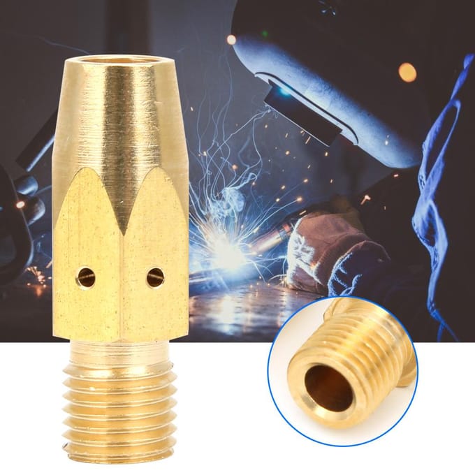 Contacttip Adapter voor MIG Laspistool Gasdiffusor voor Miller M25M40 & Hobart(5 stuks) 5pcs