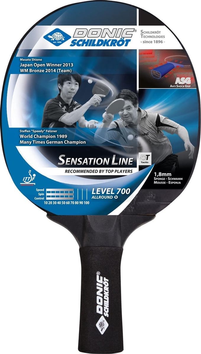 Donic Schildkrot Tafeltennisbats - zwart/rood