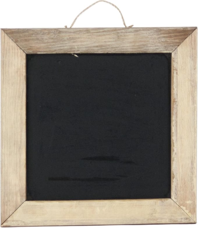 Stijf Krijtbord Met Touw - 33,5 x 33,5 cm - FSC Gecertificeerd