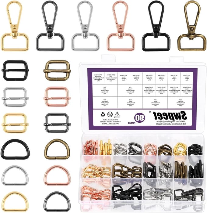 D Ring Swivel Sluiting met Kreeftsluiting en Roller Pin Buckles voor DIY Creatieve Projecten