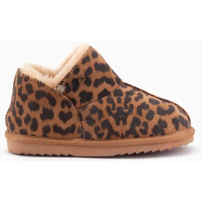 Warmbat Willow Print Panther Dames Sloffen - Chestnut