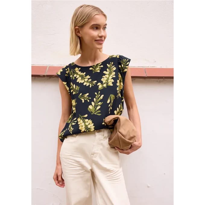 Blouse met ronde hals