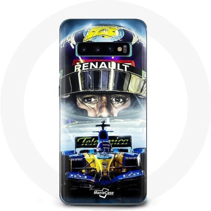Coque - Fernando Alonso - Samsung Galaxy S10 - Souple - Blanc - Formule 1