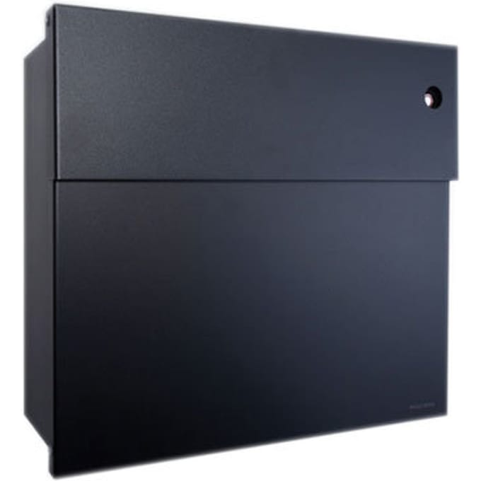 Radius - Letterman brievenbus 4 met rode deurbel - zwart