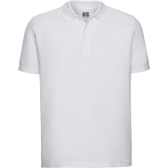 Russell Heren Ultimate Katoenen Poloshirt (Wit)