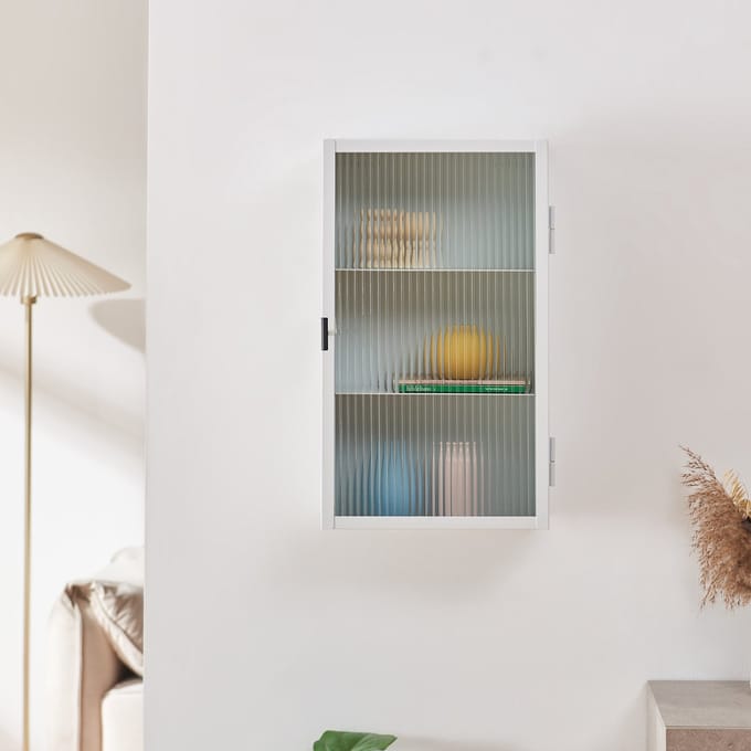 Wandkast Zundert 60x35x15 cm wit [en.casa]