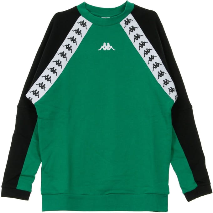 Authentiek herensweatshirt met ronde hals Barmis groen/zwart/wit
