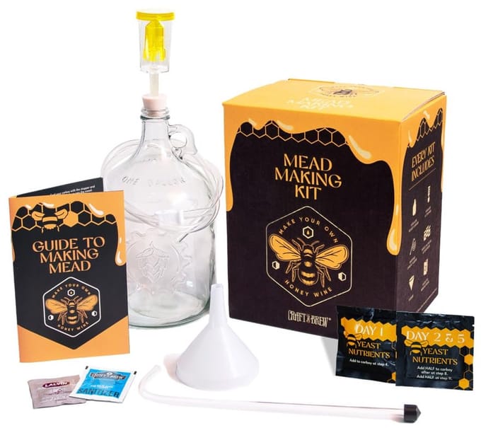 Mede Maak Kit - Herbruikbare Set voor het Brouwen van 1 Gallon (3,8L) Mede