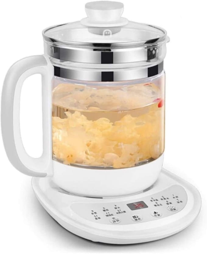 Glazen Ketel - Theemaker Waterkoker - Dranken Bereiden - 12 Kookmodi - 15L Capaciteit - Transparant