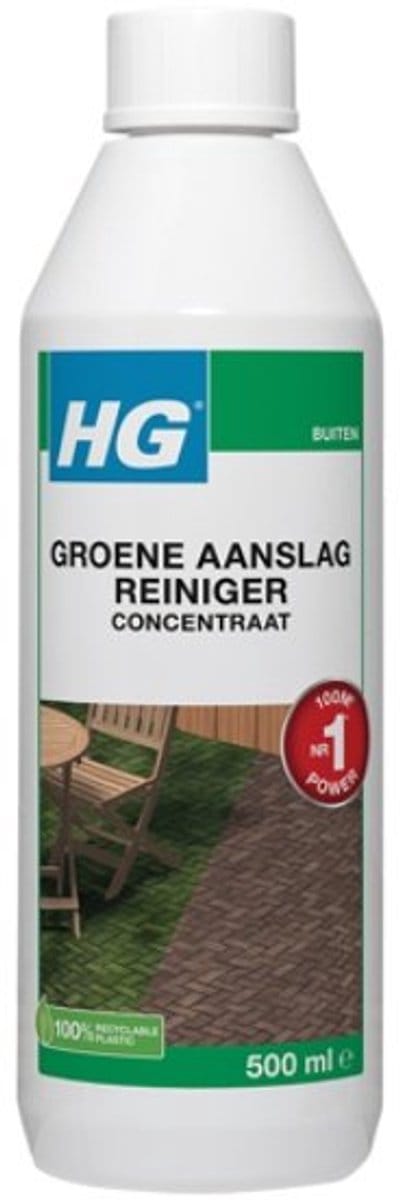 HG Groene Aanslagreiniger Concentraat (500 ml/100 m²) - Effectieve Groene Aanslagreiniger