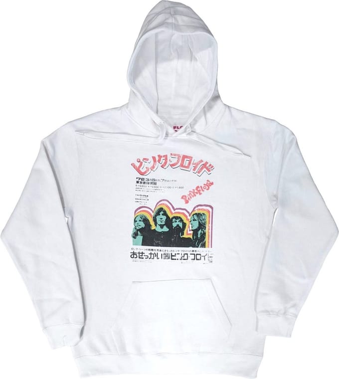 Pink Floyd - Japanese Poster Hoodie/trui - S - Wit